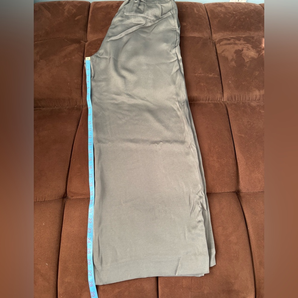 Ever New Lustrous satin Wide-Leg Pants size 10P - Picture 8 of 10